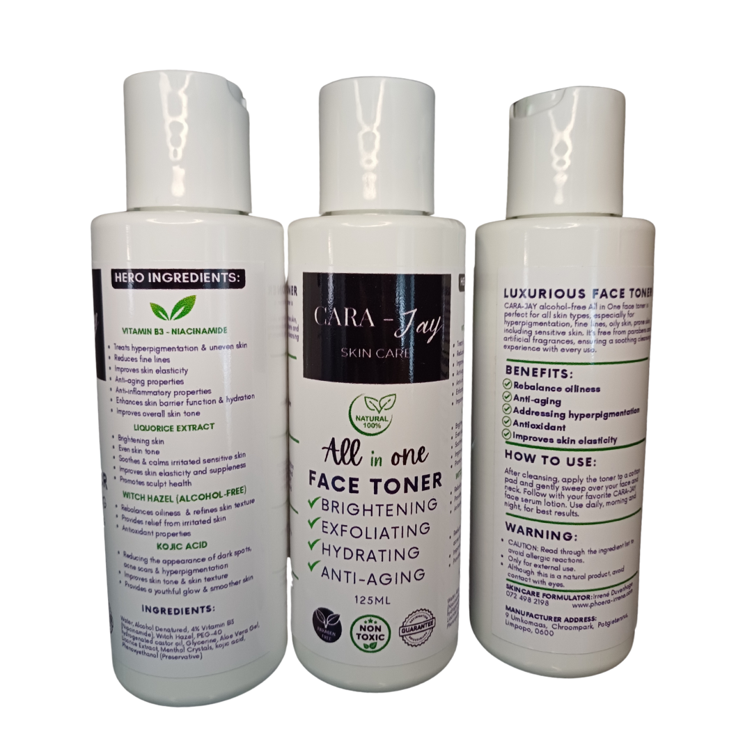 CARA-JAY SKINCARE Face Toner (All in ONE benefits) 125ml