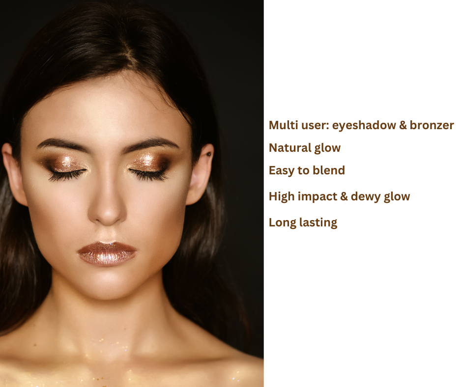 PHOERA - 2 in 1 Illuminator Simmer Creamy Highlighter I Bronzer I Eyeshadow