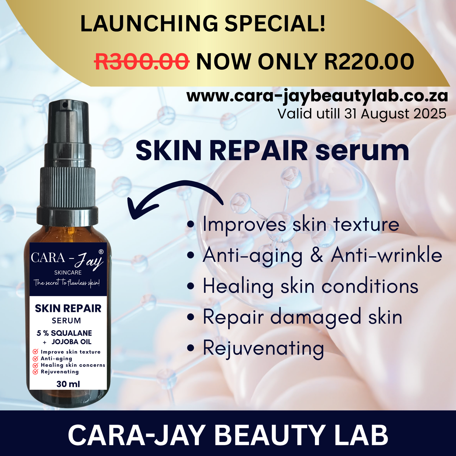 SKIN REPAIR SERUM 30ml - LAUNCHING SPECIAL