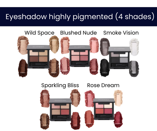 PHOERA - Eyeshadows - Highly pigmented -4 shade palettes
