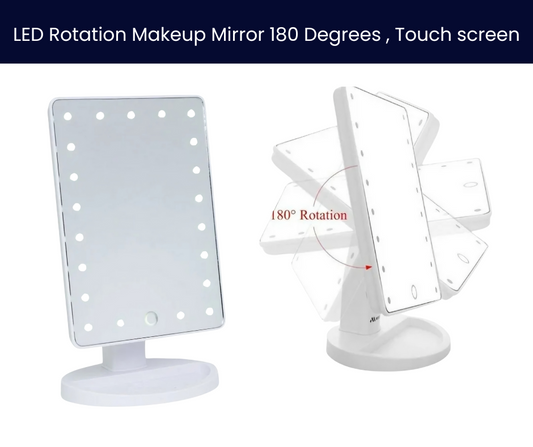 LED - 180 degree Rotation Mirror with 22 LED lights - A MUST HAVE !